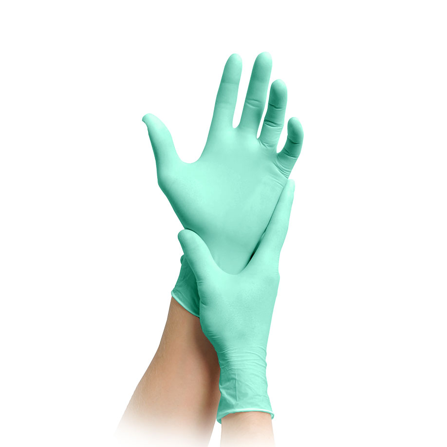 MaiMed Nitril Bio U.-Handschuhe grün Gr. M  unsteril puderfrei (100 Stck.)